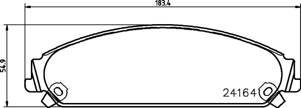 HELLA 8DB 355 011-891 - Əyləc altlığı dəsti, əyləc diski furqanavto.az