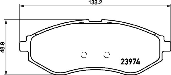 HELLA 8DB 355 011-251 - Əyləc altlığı dəsti, əyləc diski furqanavto.az