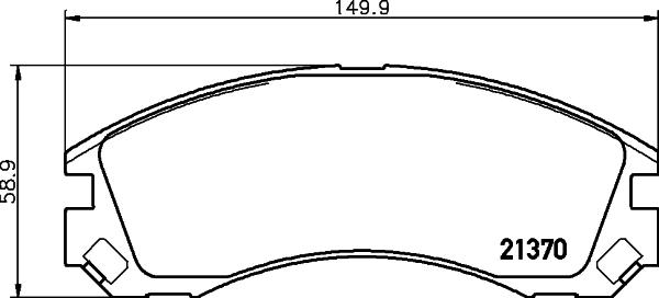 HELLA 8DB 355 011-751 - Əyləc altlığı dəsti, əyləc diski www.furqanavto.az