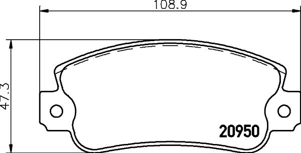 HELLA 8DB 355 018-991 - Əyləc altlığı dəsti, əyləc diski www.furqanavto.az