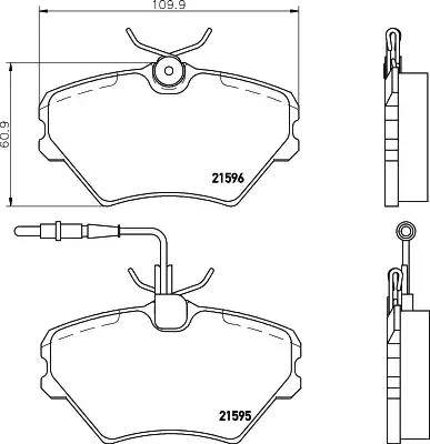 HELLA 8DB 355 018-191 - Əyləc altlığı dəsti, əyləc diski furqanavto.az