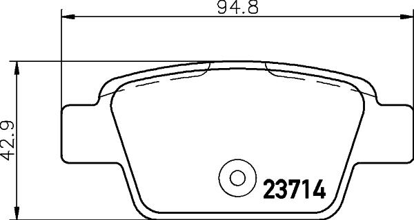 HELLA 8DB 355 018-851 - Əyləc altlığı dəsti, əyləc diski furqanavto.az