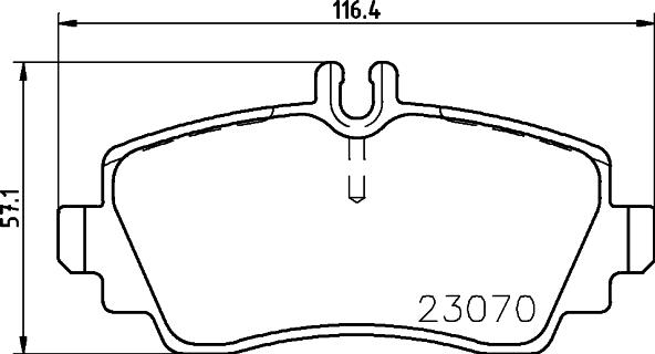 HELLA 8DB 355 018-311 - Əyləc altlığı dəsti, əyləc diski furqanavto.az