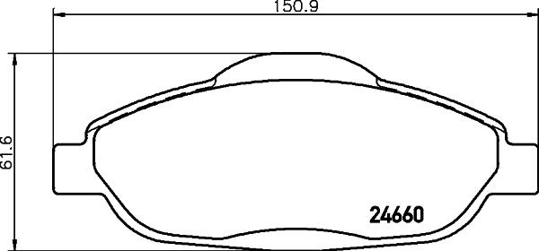 HELLA 8DB 355 013-911 - Əyləc altlığı dəsti, əyləc diski furqanavto.az