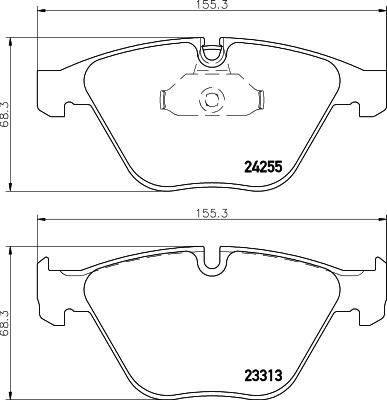 HELLA 8DB 355 013-931 - Əyləc altlığı dəsti, əyləc diski furqanavto.az