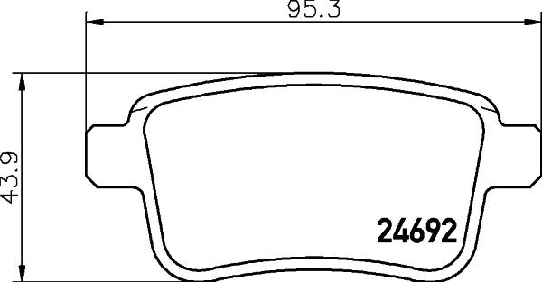 HELLA 8DB 355 013-971 - Əyləc altlığı dəsti, əyləc diski furqanavto.az