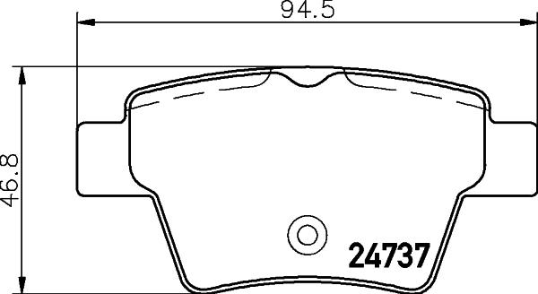 HELLA 8DB 355 013-851 - Əyləc altlığı dəsti, əyləc diski furqanavto.az