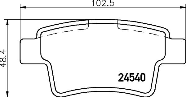 HELLA 8DB 355 013-361 - Əyləc altlığı dəsti, əyləc diski furqanavto.az