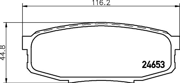 HELLA 8DB 355 013-771 - Əyləc altlığı dəsti, əyləc diski furqanavto.az