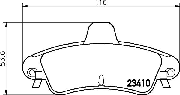 HELLA 8DB 355 012-191 - Əyləc altlığı dəsti, əyləc diski furqanavto.az