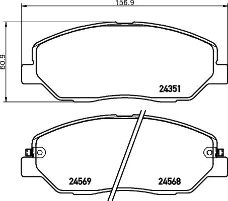 HELLA 8DB 355 012-371 - Əyləc altlığı dəsti, əyləc diski furqanavto.az