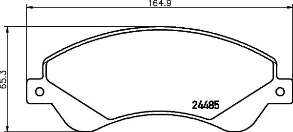 HELLA 8DB 355 012-771 - Əyləc altlığı dəsti, əyləc diski furqanavto.az