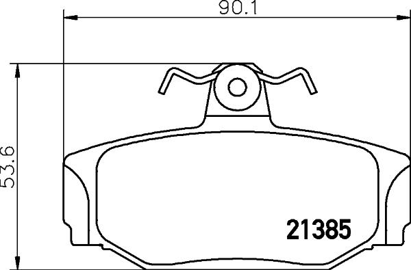 HELLA 8DB 355 017-991 - Əyləc altlığı dəsti, əyləc diski furqanavto.az