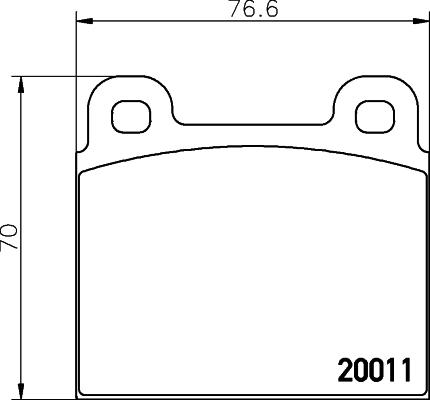 HELLA 8DB 355 017-451 - Əyləc altlığı dəsti, əyləc diski furqanavto.az