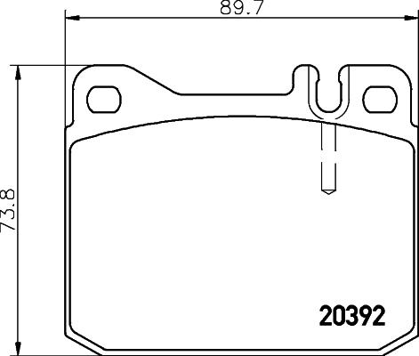 HELLA 8DB 355 017-481 - Əyləc altlığı dəsti, əyləc diski furqanavto.az