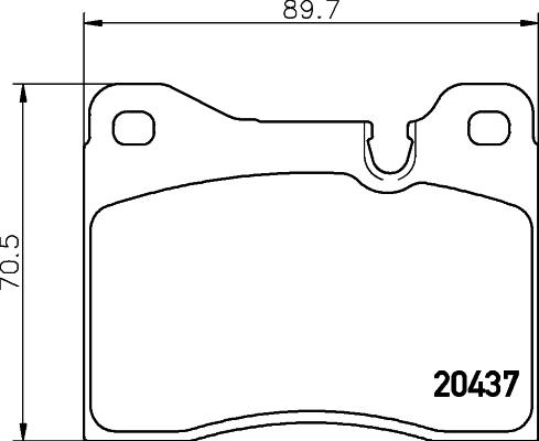 HELLA 8DB 355 017-561 - Əyləc altlığı dəsti, əyləc diski furqanavto.az