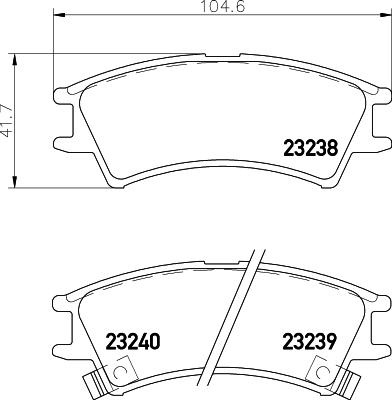 HELLA 8DB 355 017-051 - Əyləc altlığı dəsti, əyləc diski furqanavto.az