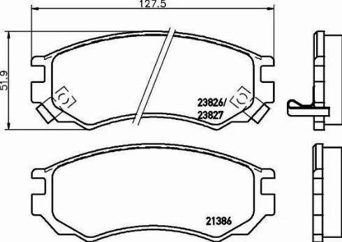 HELLA 8DB 355 017-061 - Əyləc altlığı dəsti, əyləc diski furqanavto.az