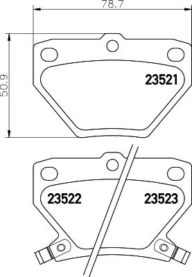 HELLA 8DB 355 017-221 - Əyləc altlığı dəsti, əyləc diski furqanavto.az