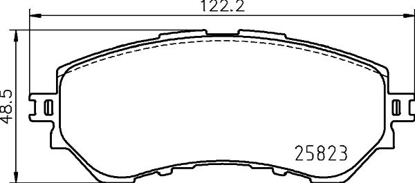 HELLA 8DB 355 039-561 - Əyləc altlığı dəsti, əyləc diski furqanavto.az