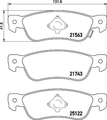 HELLA 8DB 355 039-661 - Əyləc altlığı dəsti, əyləc diski furqanavto.az