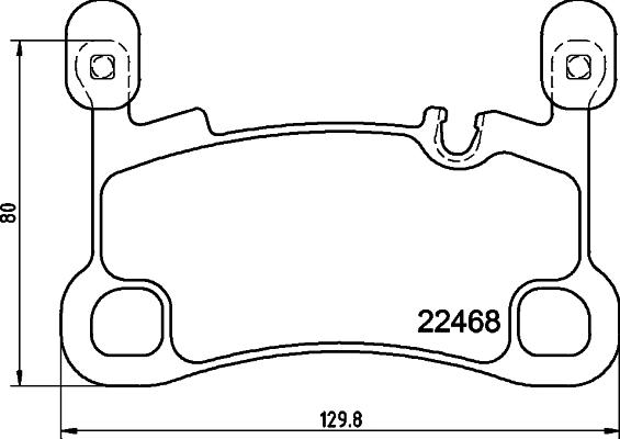 HELLA 8DB 355 039-111 - Əyləc altlığı dəsti, əyləc diski furqanavto.az