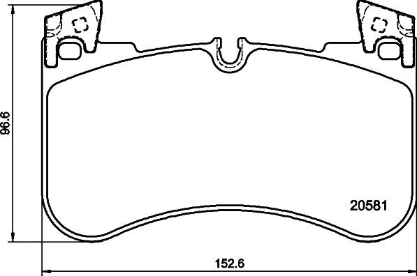 HELLA 8DB 355 039-881 - Əyləc altlığı dəsti, əyləc diski furqanavto.az