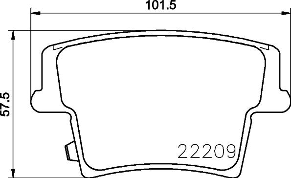 HELLA 8DB 355 039-291 - Əyləc altlığı dəsti, əyləc diski furqanavto.az