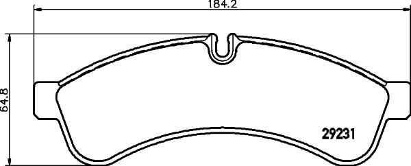 HELLA 8DB 355 039-251 - Əyləc altlığı dəsti, əyləc diski furqanavto.az