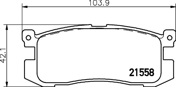 HELLA 8DB 355 036-991 - Əyləc altlığı dəsti, əyləc diski furqanavto.az