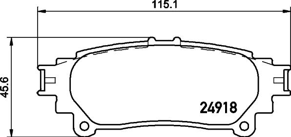 HELLA 8DB 355 036-911 - Əyləc altlığı dəsti, əyləc diski furqanavto.az