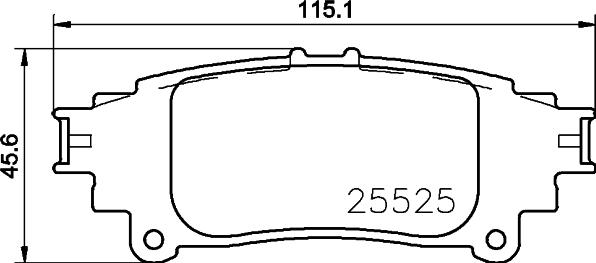 HELLA 8DB 355 036-921 - Əyləc altlığı dəsti, əyləc diski furqanavto.az