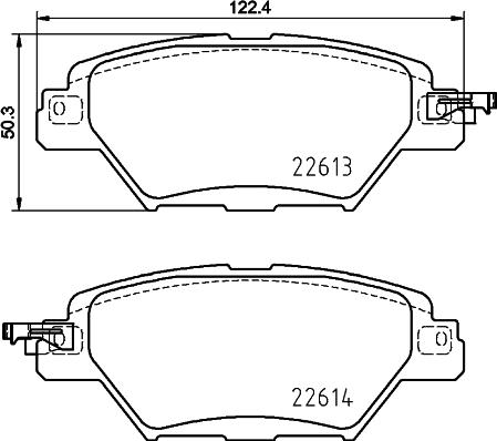 HELLA 8DB 355 036-521 - Əyləc altlığı dəsti, əyləc diski www.furqanavto.az