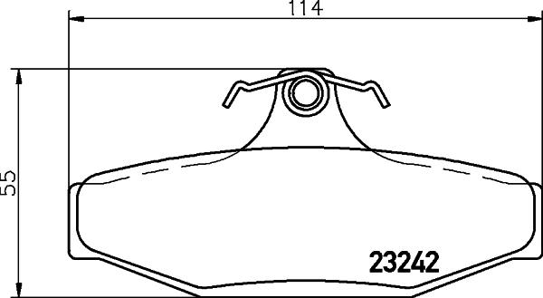 HELLA 8DB 355 030-021 - Əyləc altlığı dəsti, əyləc diski furqanavto.az