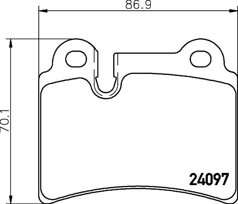 HELLA 8DB 355 031-141 - Əyləc altlığı dəsti, əyləc diski furqanavto.az