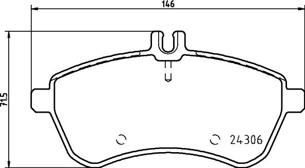 HELLA 8DB 355 031-101 - Əyləc altlığı dəsti, əyləc diski furqanavto.az