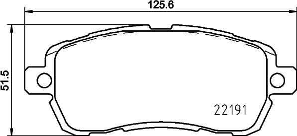 HELLA 8DB 355 031-721 - Əyləc altlığı dəsti, əyləc diski furqanavto.az