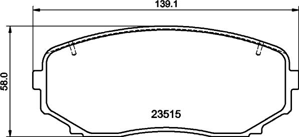 HELLA 8DB 355 032-941 - Əyləc altlığı dəsti, əyləc diski furqanavto.az