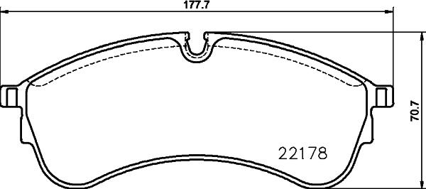 HELLA 8DB 355 032-931 - Əyləc altlığı dəsti, əyləc diski furqanavto.az