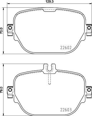 HELLA 8DB 355 032-041 - Əyləc altlığı dəsti, əyləc diski furqanavto.az