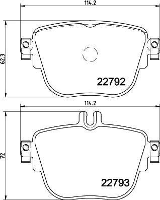 HELLA 8DB 355 032-161 - Əyləc altlığı dəsti, əyləc diski furqanavto.az