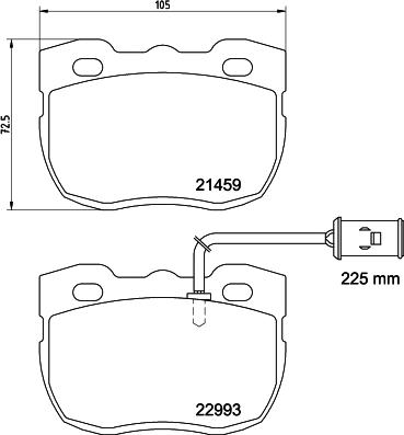 HELLA 8DB 355 037-941 - Əyləc altlığı dəsti, əyləc diski furqanavto.az