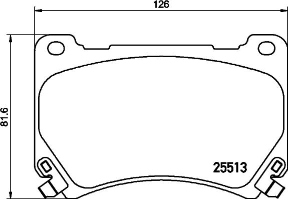 HELLA 8DB 355 037-581 - Əyləc altlığı dəsti, əyləc diski furqanavto.az