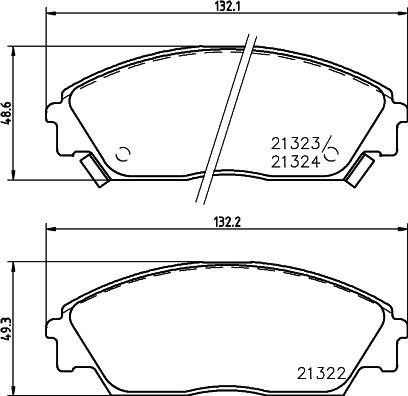 HELLA 8DB 355 037-131 - Əyləc altlığı dəsti, əyləc diski furqanavto.az