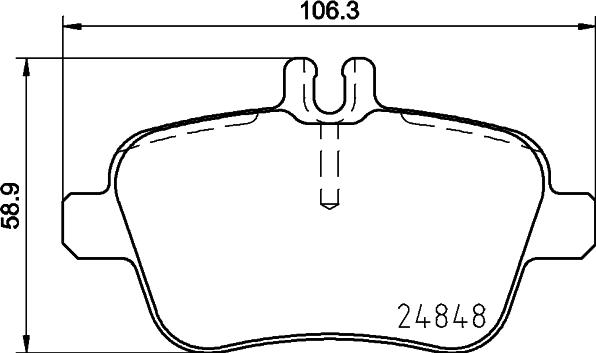 HELLA 8DB 355 037-851 - Əyləc altlığı dəsti, əyləc diski furqanavto.az