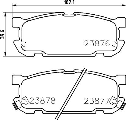 HELLA 8DB 355 037-391 - Əyləc altlığı dəsti, əyləc diski furqanavto.az