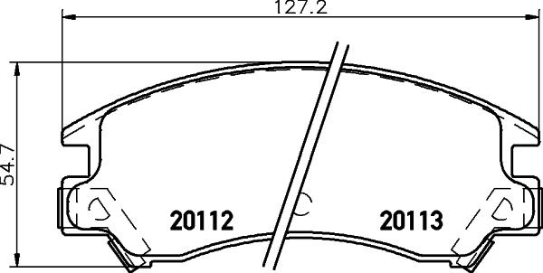 HELLA 8DB 355 037-261 - Əyləc altlığı dəsti, əyləc diski furqanavto.az