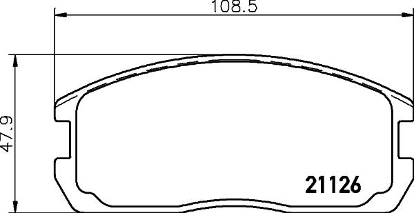 HELLA 8DB 355 037-221 - Əyləc altlığı dəsti, əyləc diski furqanavto.az