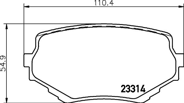 HELLA 8DB 355 029-591 - Əyləc altlığı dəsti, əyləc diski furqanavto.az