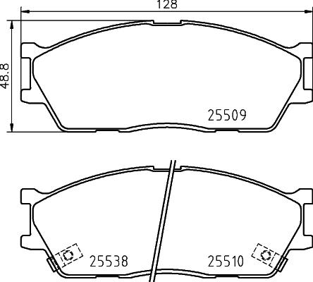 HELLA 8DB 355 029-161 - Əyləc altlığı dəsti, əyləc diski furqanavto.az